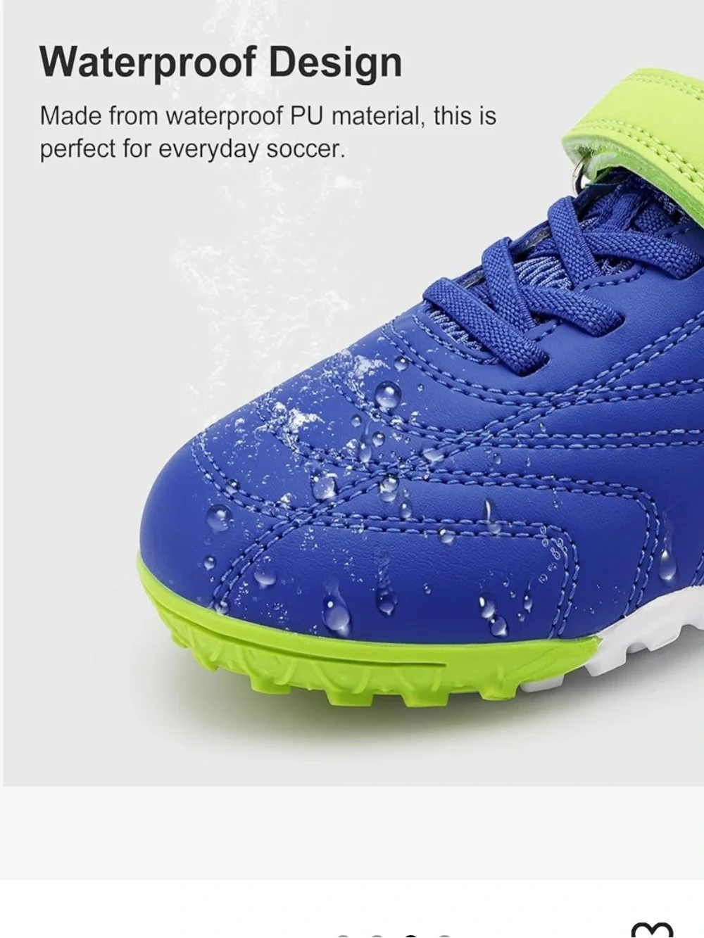 Stelle Kids Athletic Shoes baseball shoes/ soccer shoes unisex - Blue & Lime